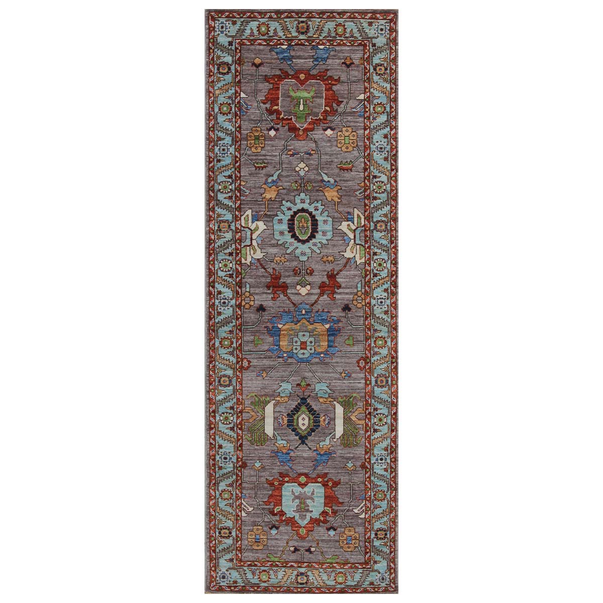 ARYANA ARYAN BROWN / SILVER 2'8" X 8'