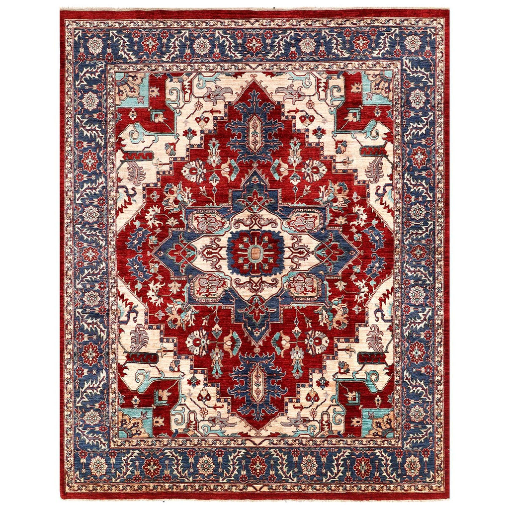 ARYANA ARYAN RED / NAVY 7'10" X 9'10"