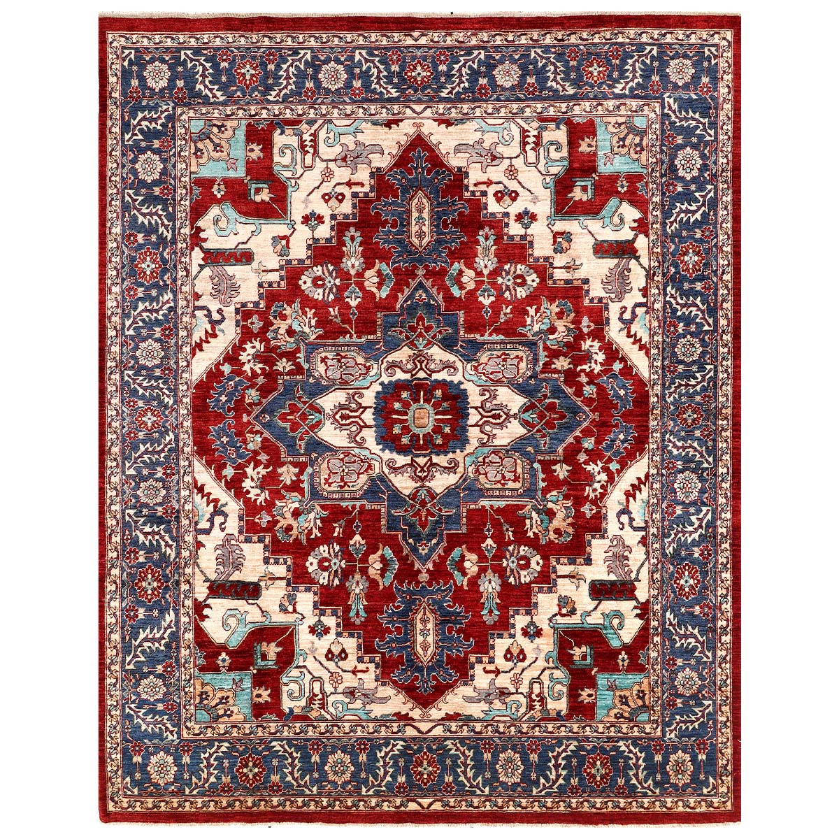 ARYANA ARYAN RED / NAVY 7'10" X 9'10"