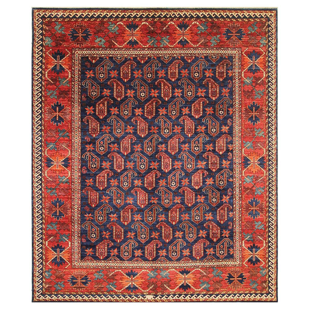 ARYANA PAISL BLUE / RED 8'1" X 9'6"