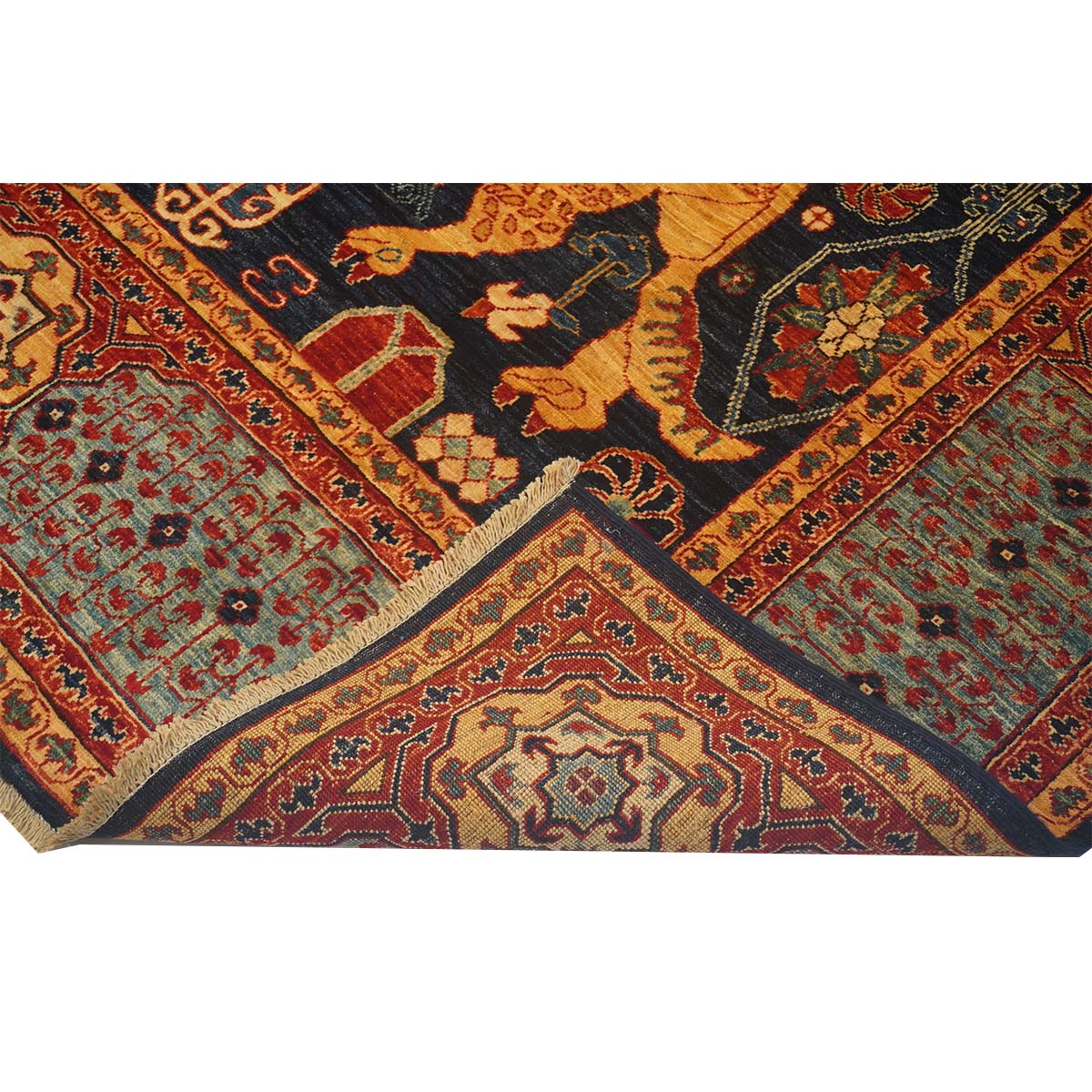 ARYANA ARYAN BLUE / RED 9' X 11'9"
