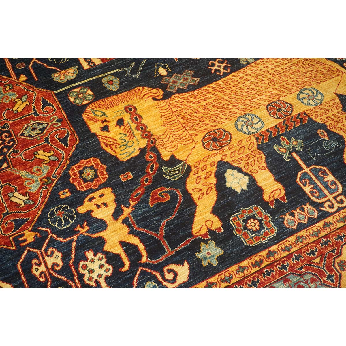 ARYANA ARYAN BLUE / RED 9' X 11'9"