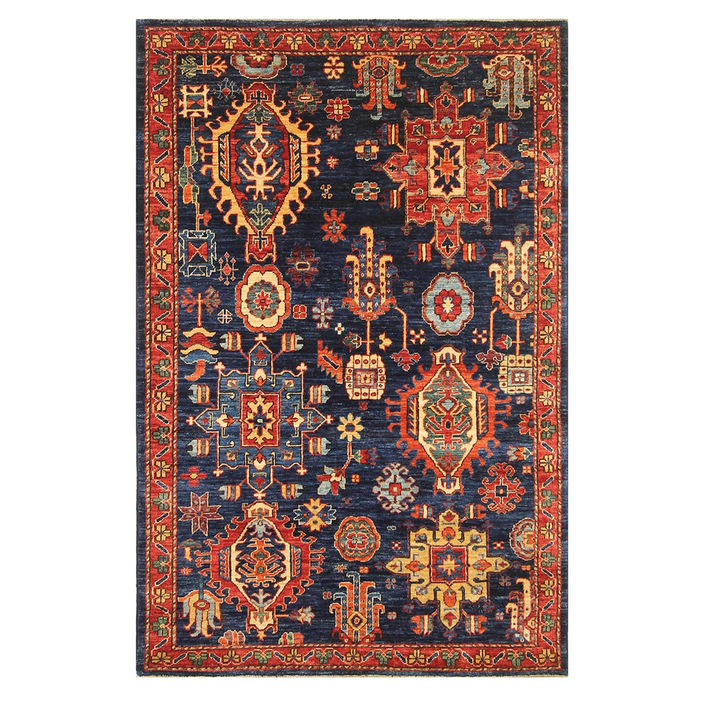 ARYANA ARYAN BLUE / RED 3'10" X 5'11"