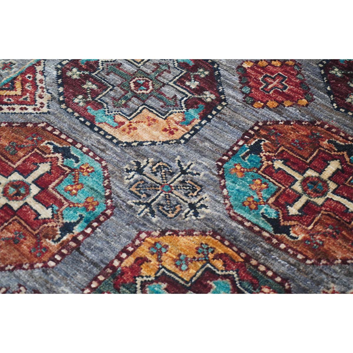 ARYANA ARYAN LIGHT GREY / MULTI 4'4" X 6'1"