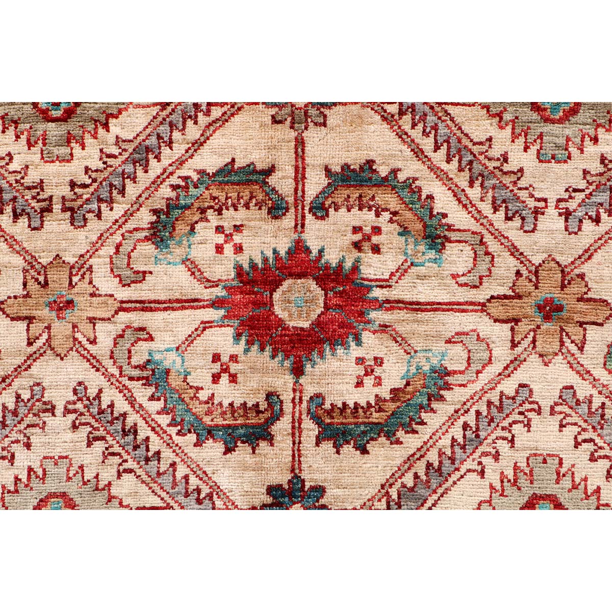 ARYANA ARYAN IVORY / LIGHT GREEN 7'9" X 9'11"
