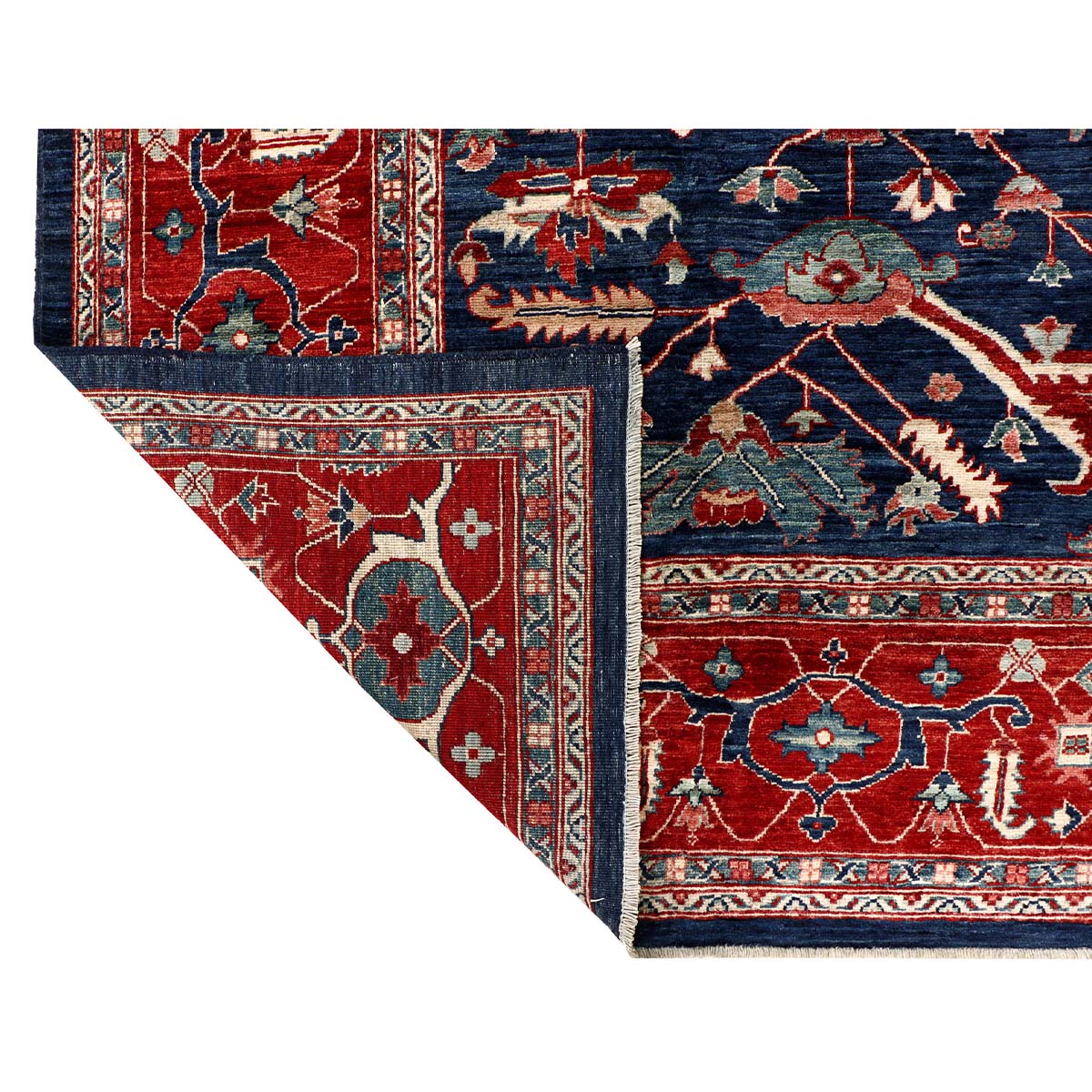 ARYANA ARYAN NAVY / RED 8'10" X 12'