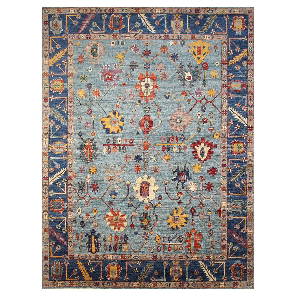 ARYANA OUSHA LIGHT BLUE / BLUE 9'1" X 12'1"