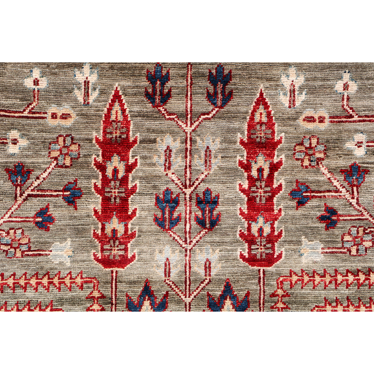 ARYANA ARYAN GREY / RED 2'5" X 9'7"