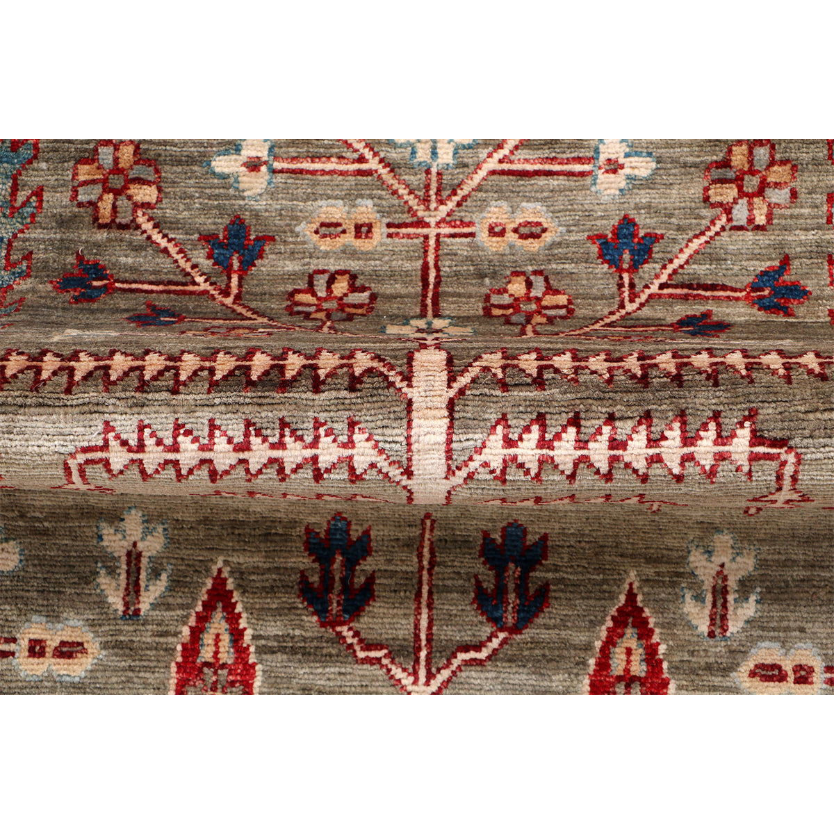 ARYANA ARYAN GREY / RED 2'5" X 9'7"