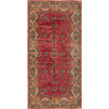 SEMI-ANTIQUE KIRMAN RED / IVORY 9'10" X 20'9"