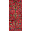 SEMI-ANTIQUE KIRMAN RED / IVORY 9'10" X 20'9"