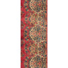 SEMI-ANTIQUE KIRMAN RED / IVORY 9'10" X 20'9"