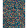 SEMI-ANTIQUE KIRMAN BLUE / ROSE 9'11" X 15'10"