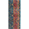 SEMI-ANTIQUE KIRMAN BLUE / ROSE 9'11" X 15'10"