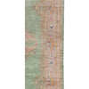 SEMI-ANTIQUE KIRMAN LIGHT GREEN / IVORY 10'8" X 17'8"