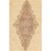 SEMI-ANTIQUE KIRMAN IVORY / LIGHT BLUE 13'8" X 18'