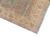 SEMI-ANTIQUE KIRMAN LIGHT GREEN / IVORY 14'2" X 21'10"