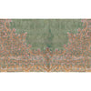 SEMI-ANTIQUE KIRMAN LIGHT GREEN / IVORY 14'2" X 21'10"