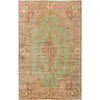 SEMI-ANTIQUE KIRMAN LIGHT BLUE / IVORY 11'10" X 18'7"