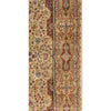 SEMI-ANTIQUE KIRMAN IVORY / RED 9'10" X 13'9"