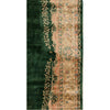 SEMI-ANTIQUE KIRMAN DARK GREEN / IVORY 11'8" X 20'8"