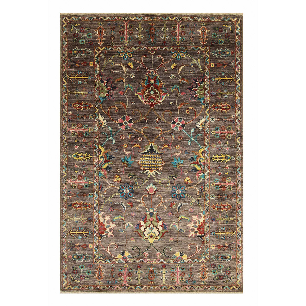ARYANA ARYAN DARK GREY / MULTI 4' X 6'2"