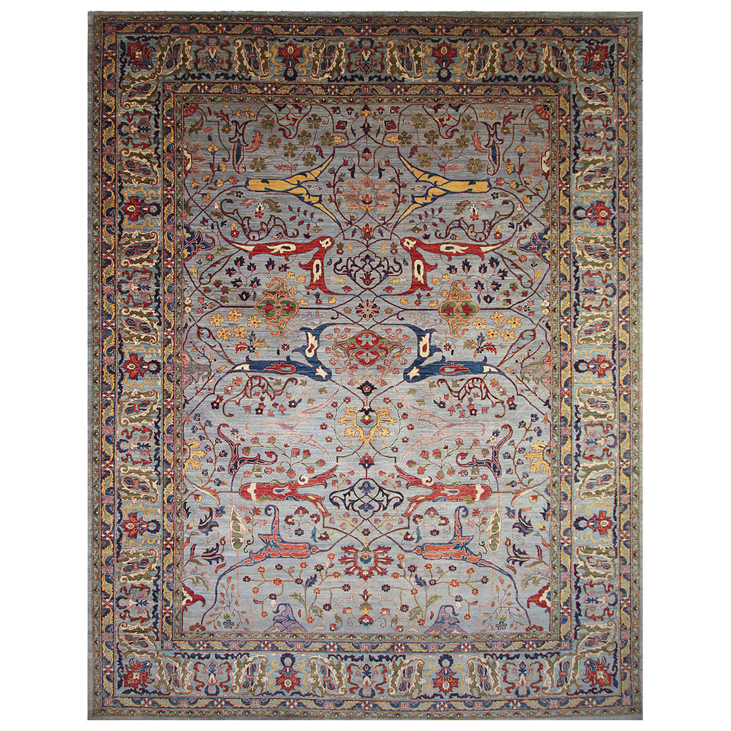 ARYANA ARYAN GREY / LIGHT BLUE 11'7" X 14'9"