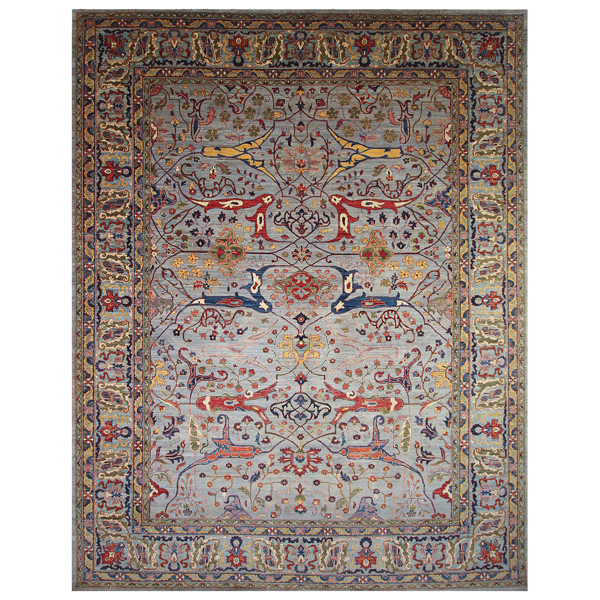 ARYANA ARYAN GREY / LIGHT BLUE 11'7" X 14'9"