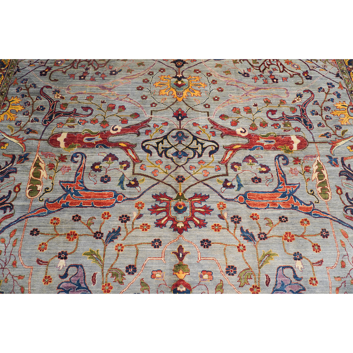 ARYANA ARYAN GREY / LIGHT BLUE 11'7" X 14'9"