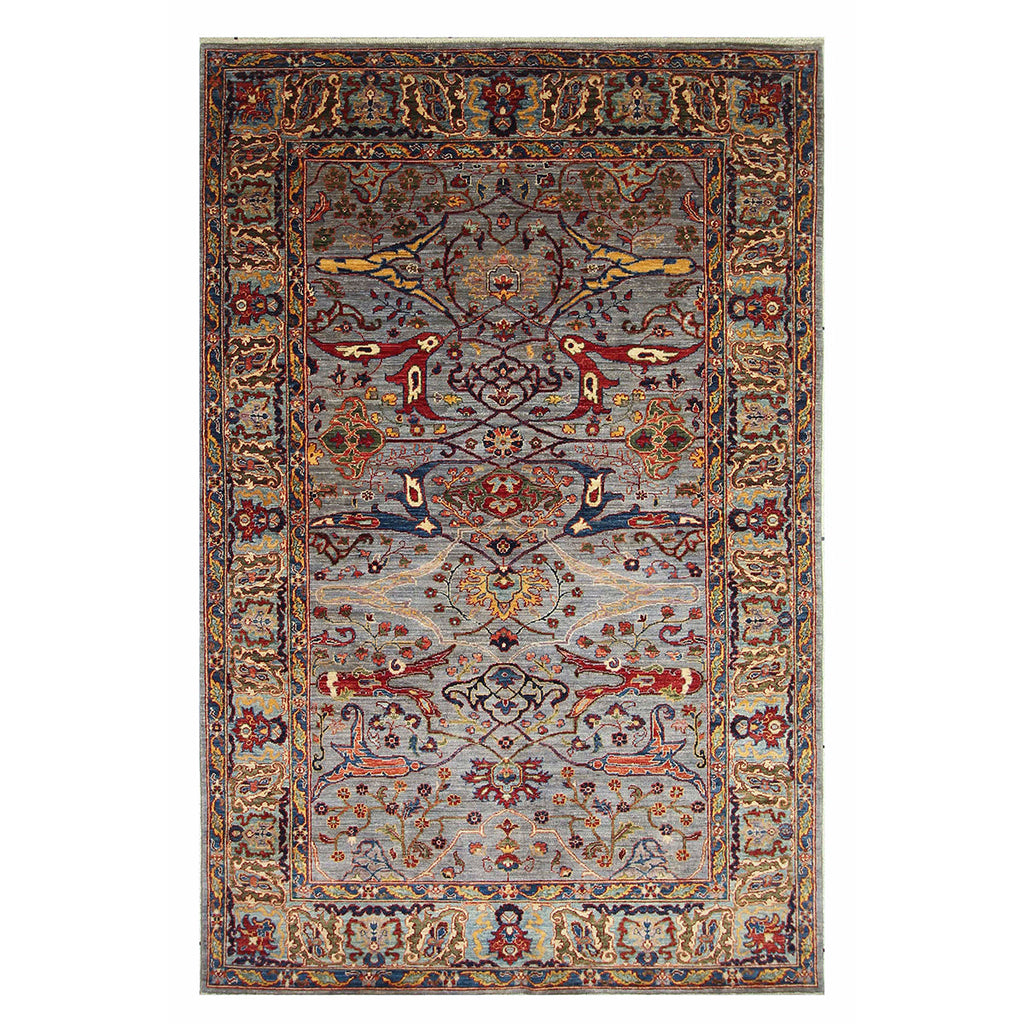 ARYANA ARYAN GREY / LIGHT BLUE 5'10" X 9'1"