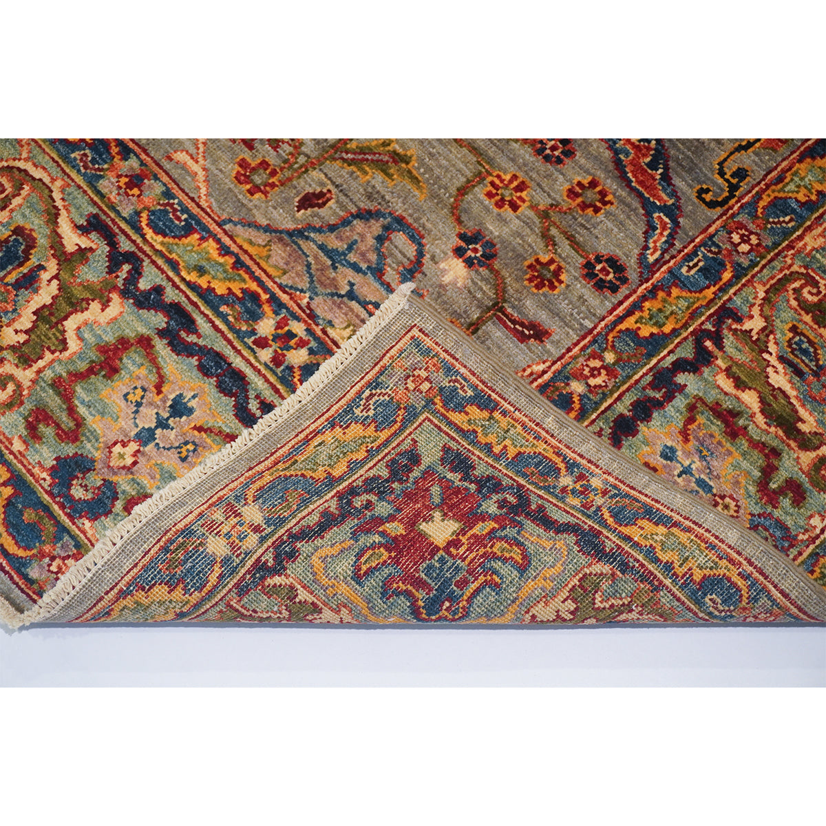ARYANA ARYAN GREY / LIGHT BLUE 5'10" X 9'1"
