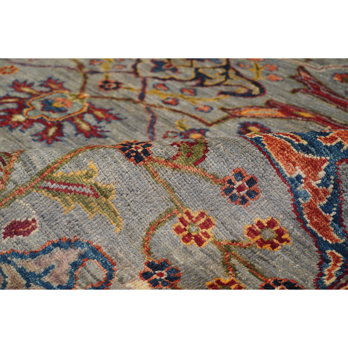 ARYANA ARYAN GREY / LIGHT BLUE 5'10" X 9'1"