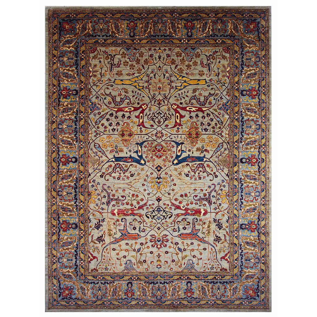 ARYANA ARYAN GREY / LIGHT BLUE 10'1" X 13'6"