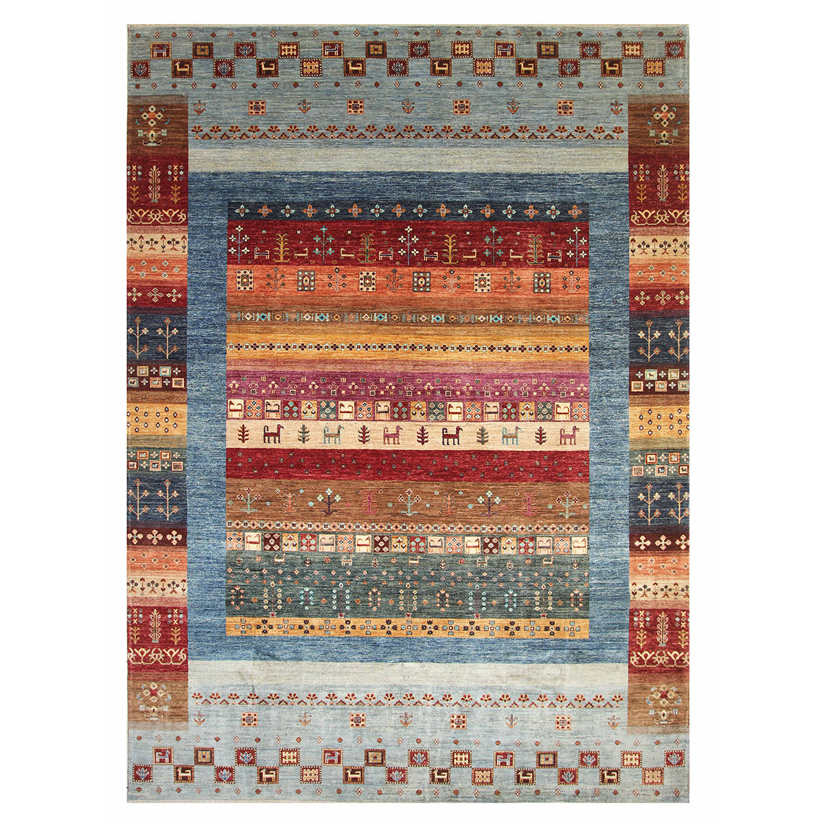 ARYANA GABEH LIGHT BLUE / MULTI 9'1" X 12'1"
