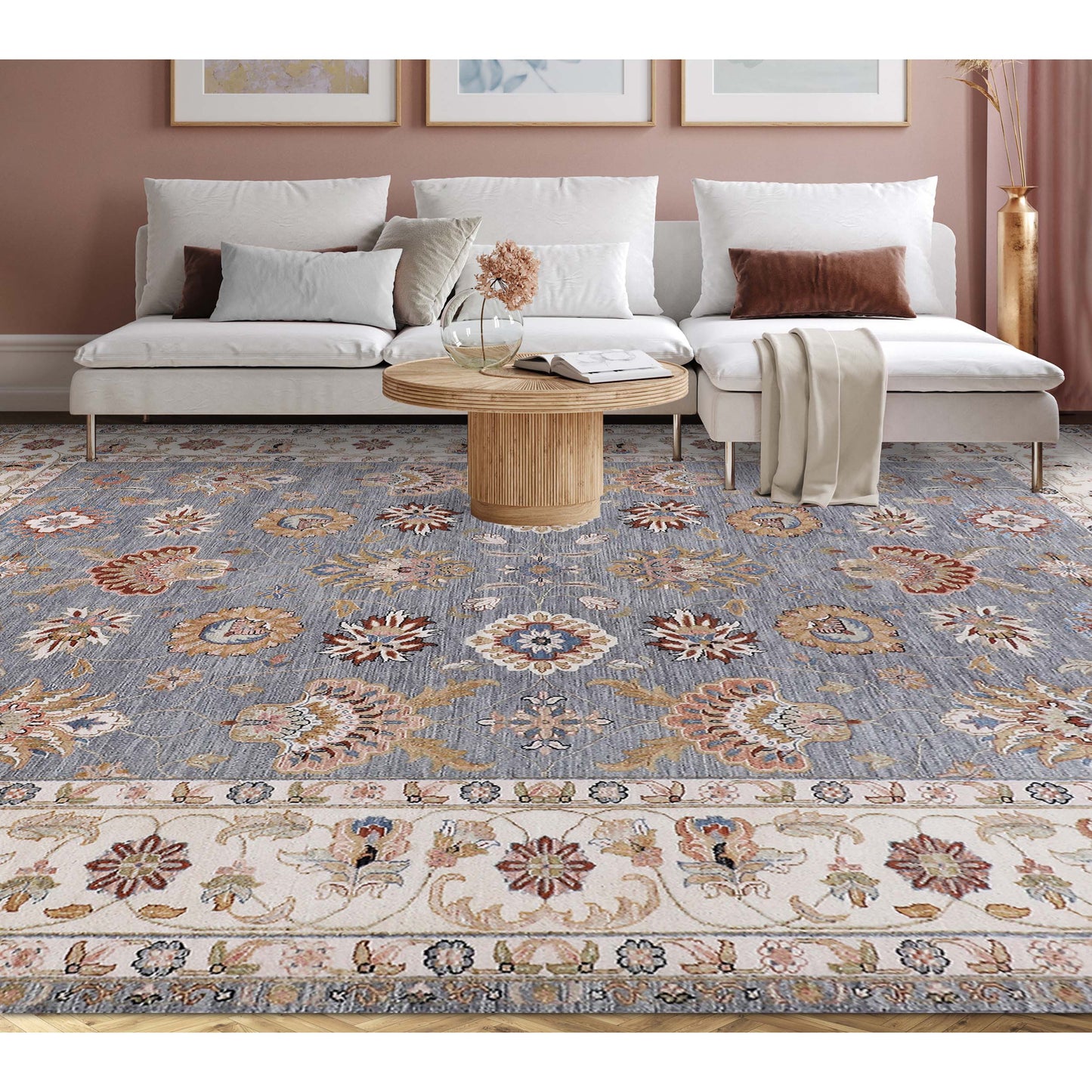 ALLENTON AL008 GREY / IVORY
