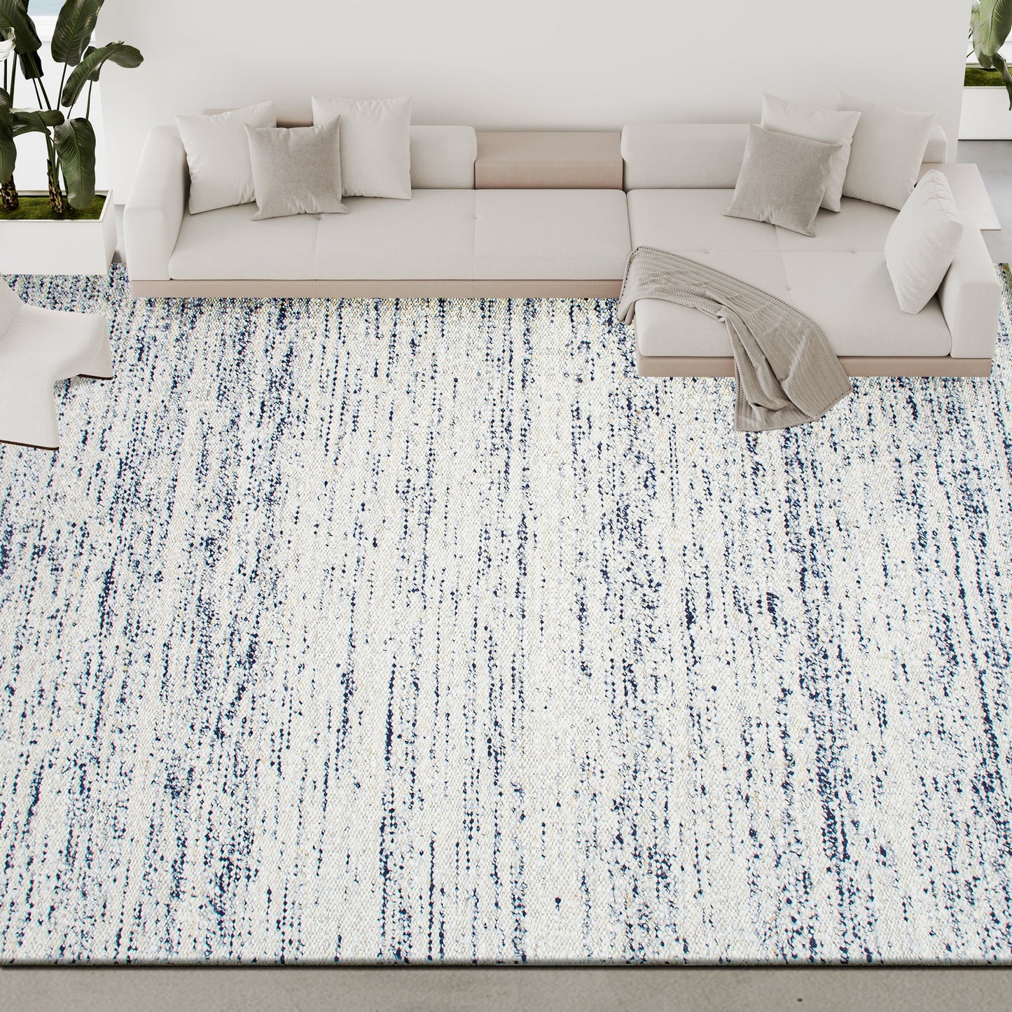 ANANDA PLAIN BLUE / WHITE