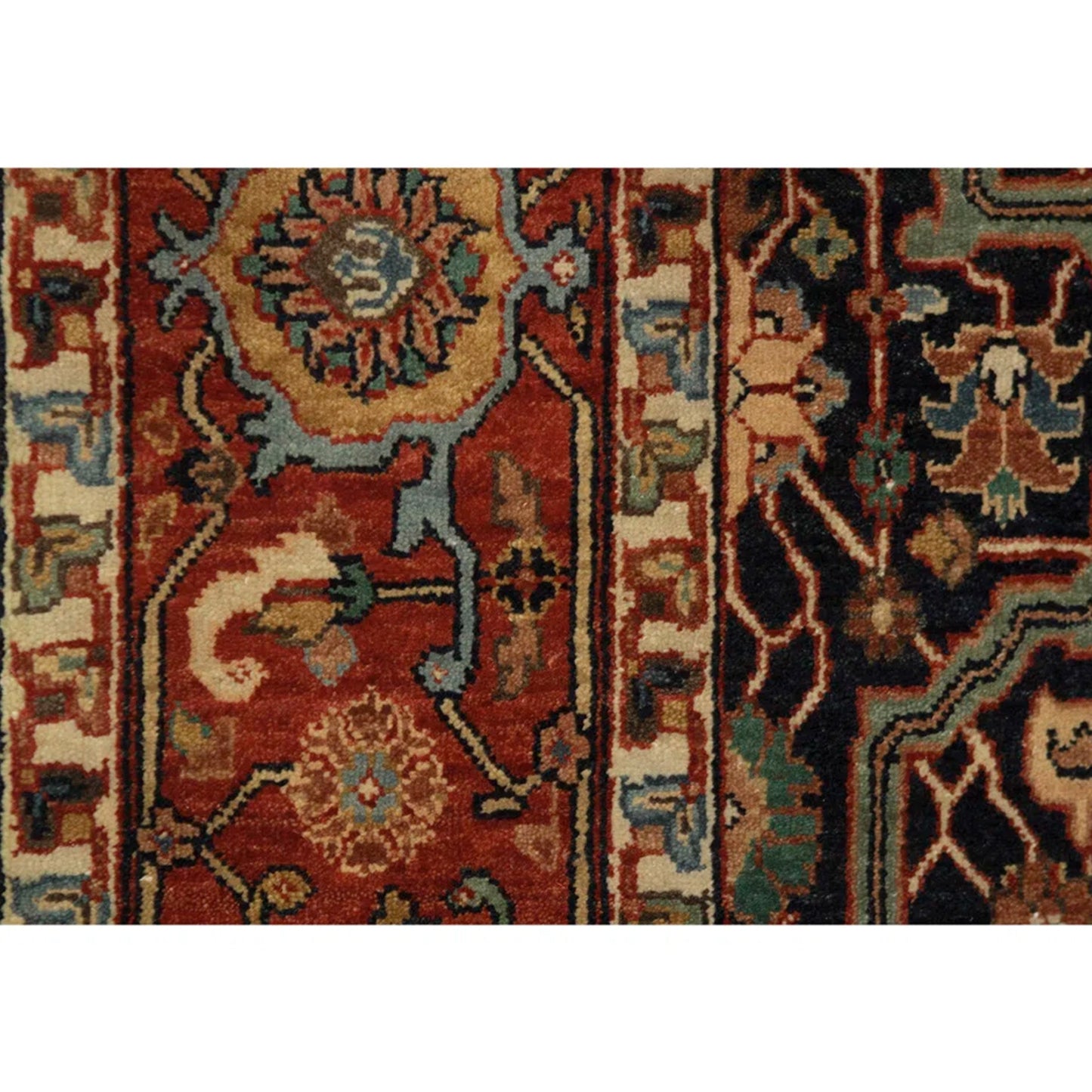 ANTIQUE MAHAL AK104 BLUE / RED