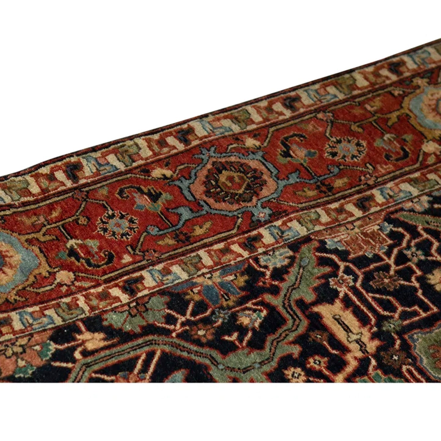ANTIQUE MAHAL AK104 BLUE / RED