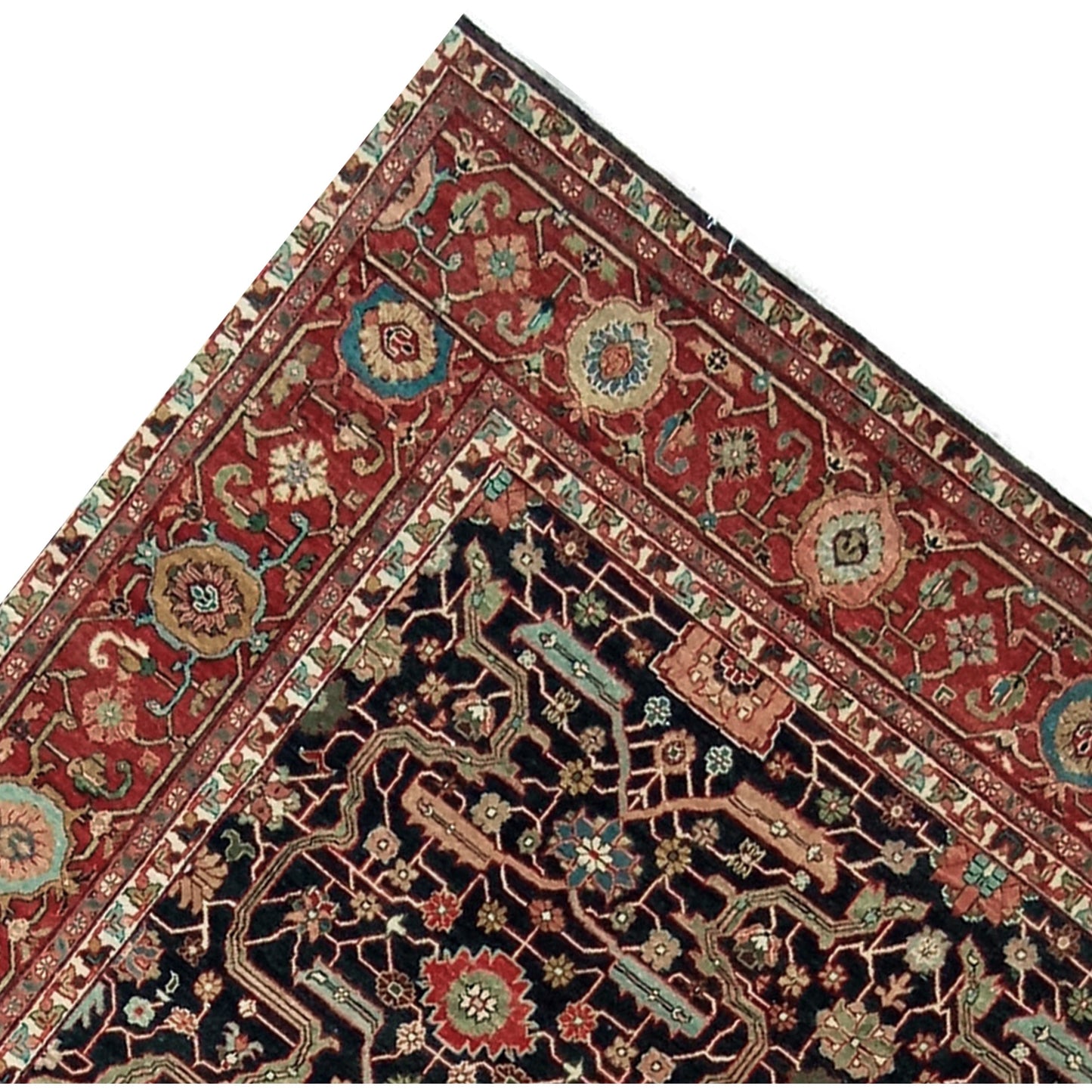 ANTIQUE MAHAL AK104 BLUE / RED