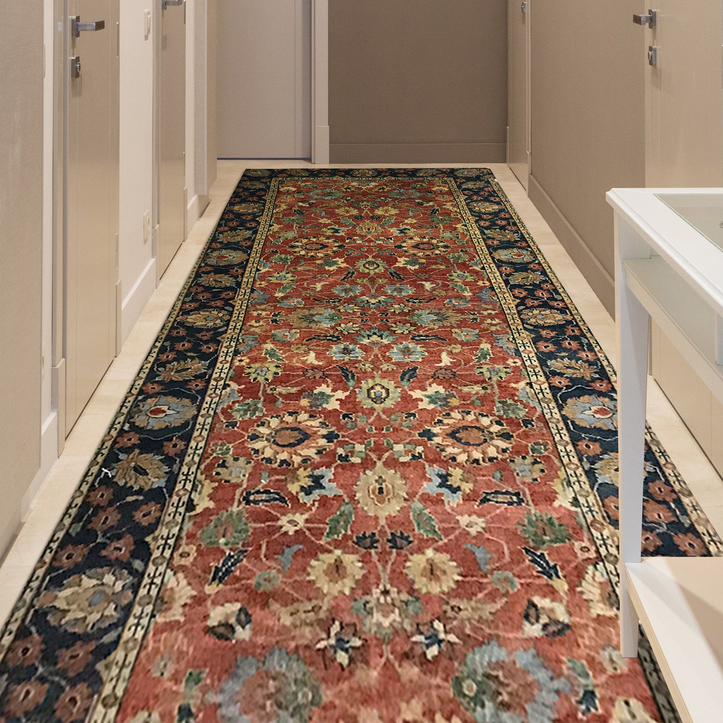 ANTIQUE MAHAL KUR2A RED / BLUE