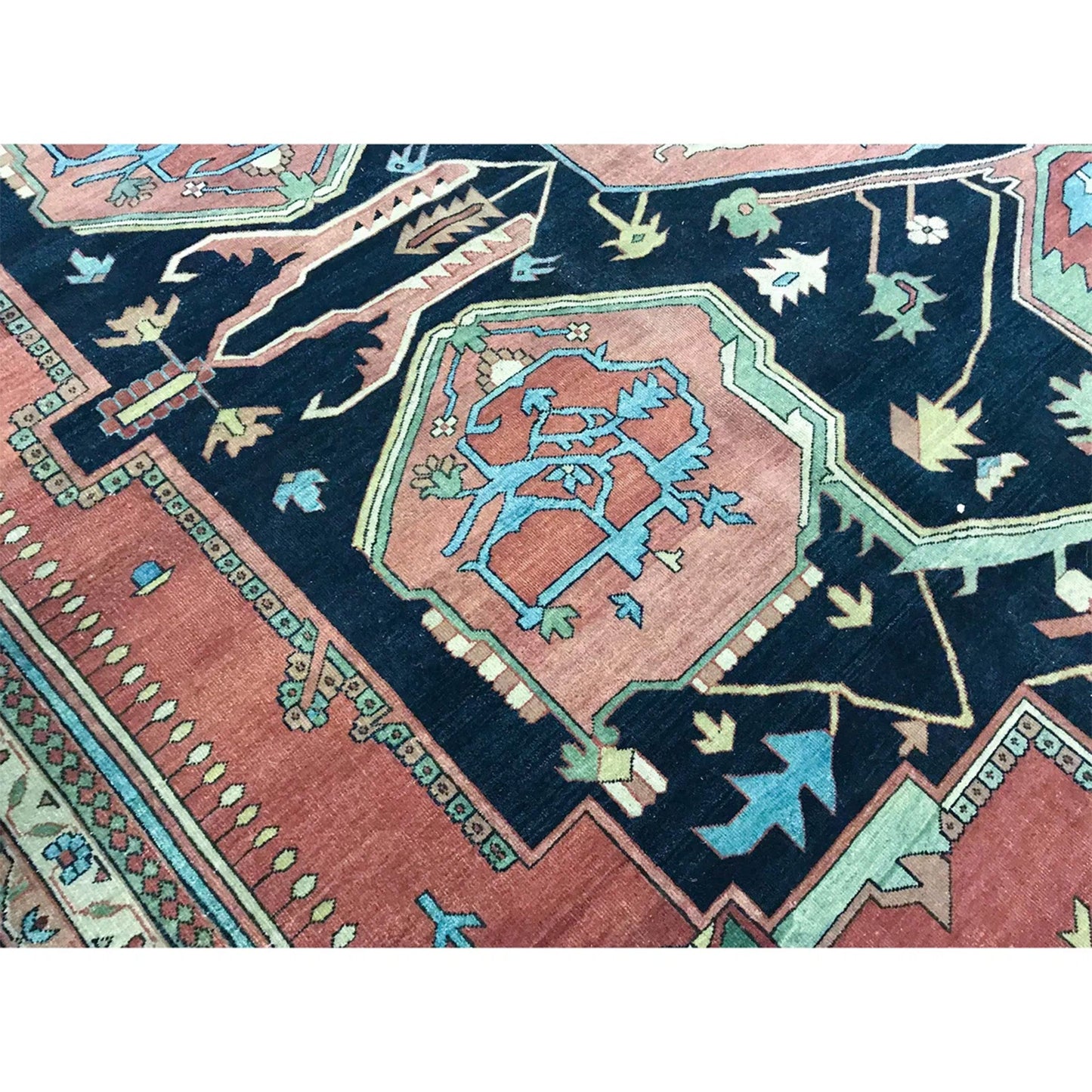 ANTIQUE MAHAL M-H-O RED / ROSE