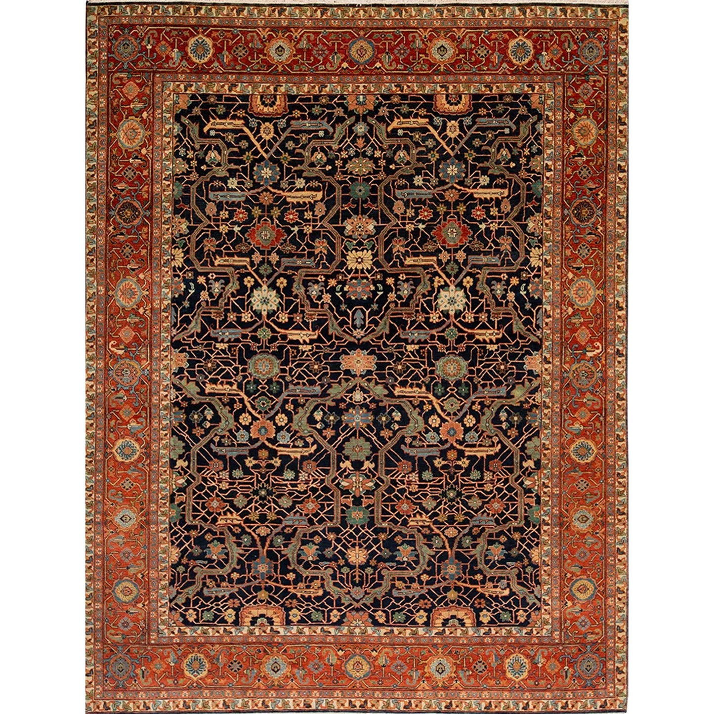 ANTIQUE MAHAL MA104 RED / BLUE