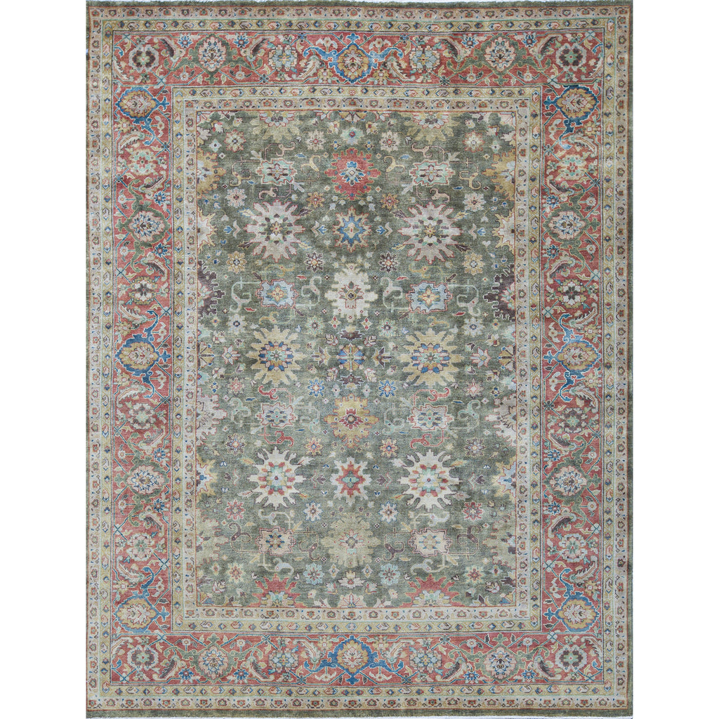 ANTIQUE MAHAL MA107 GREEN / RED