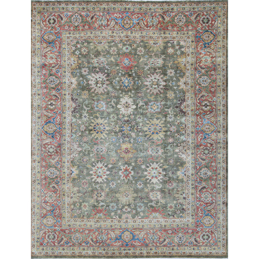 ANTIQUE MAHAL MA107 GREEN / RED