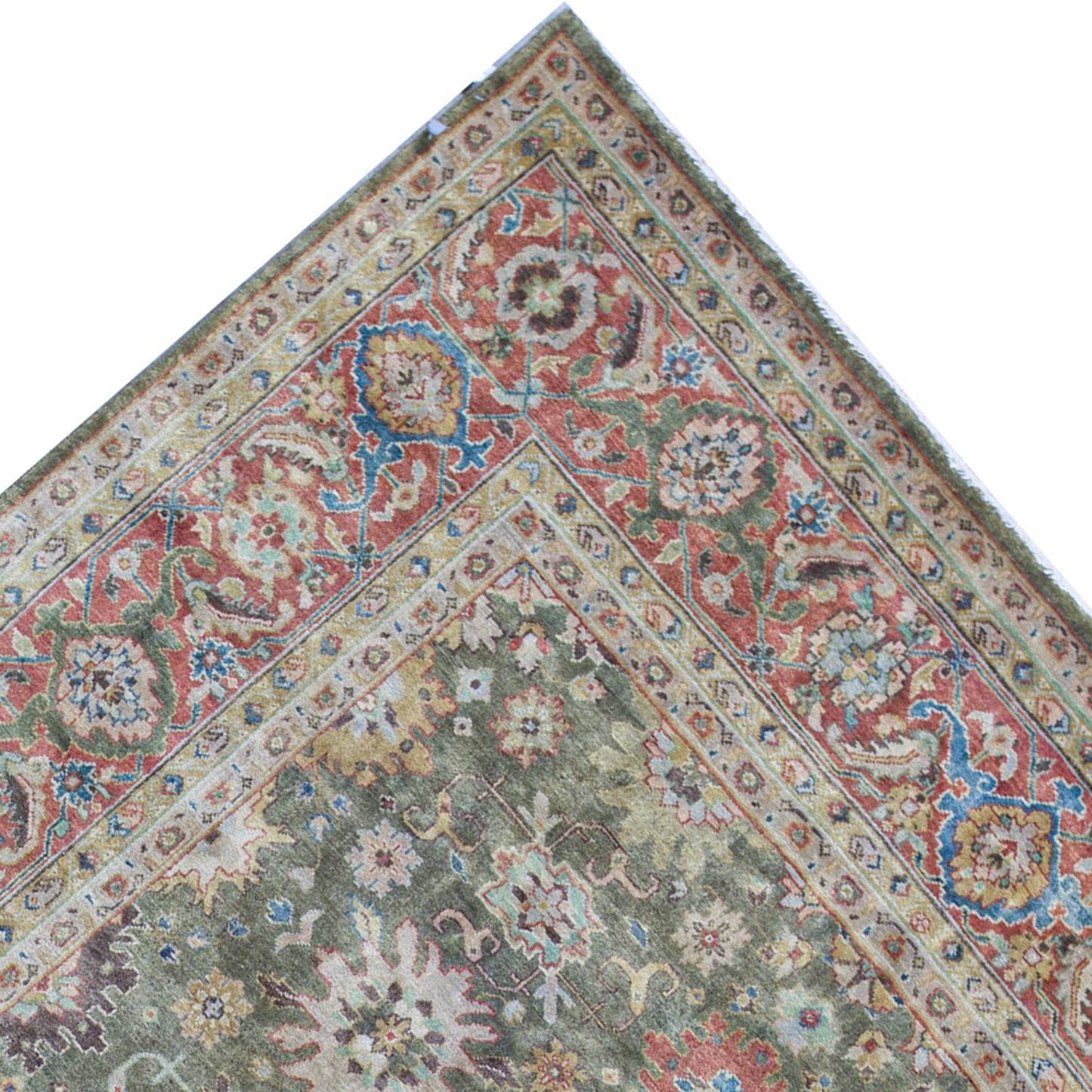 ANTIQUE MAHAL MA107 GREEN / RED