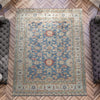 ANTIQUE MAHAL MA114 LIGHT BLUE / IVORY