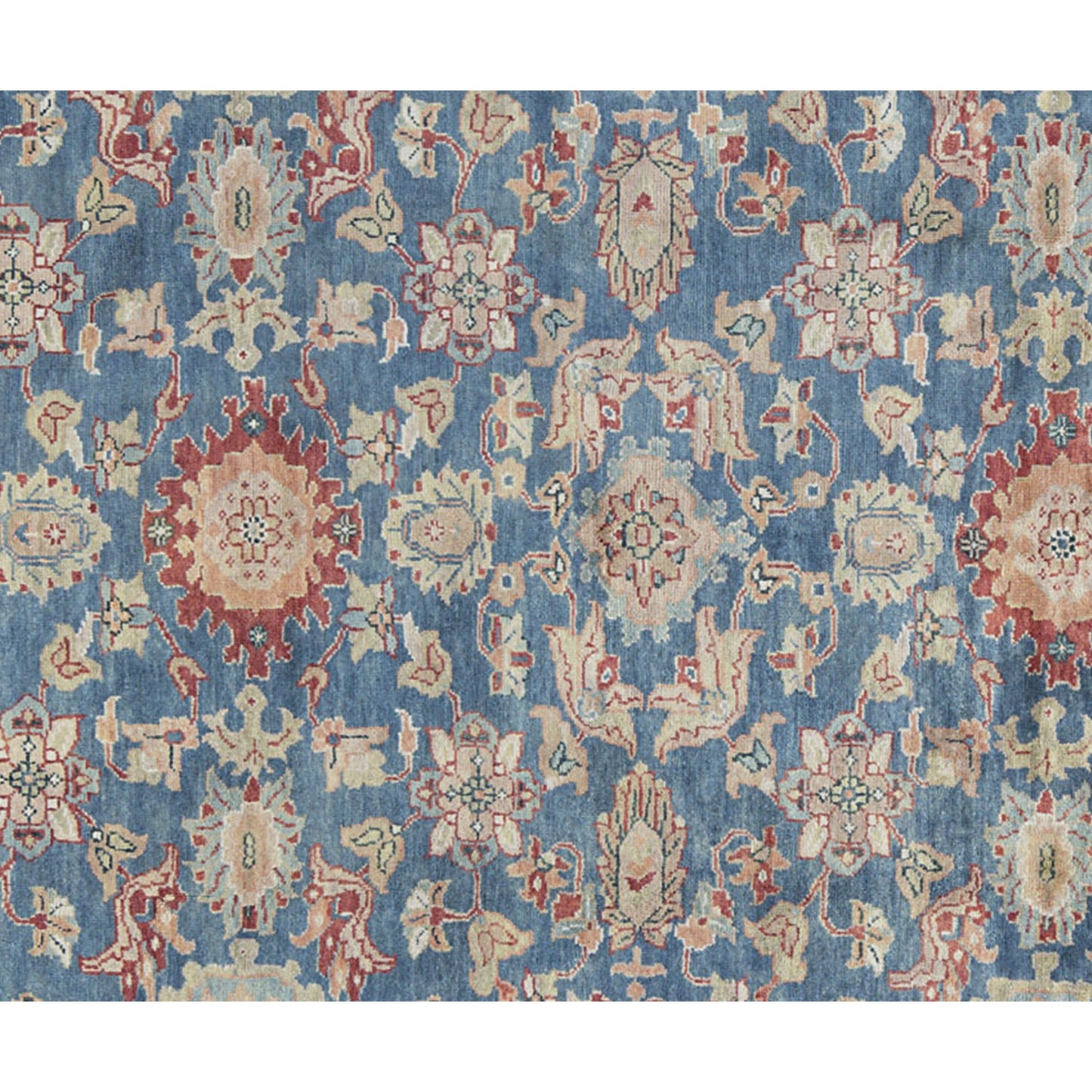 ANTIQUE MAHAL MA114 LIGHT BLUE / IVORY