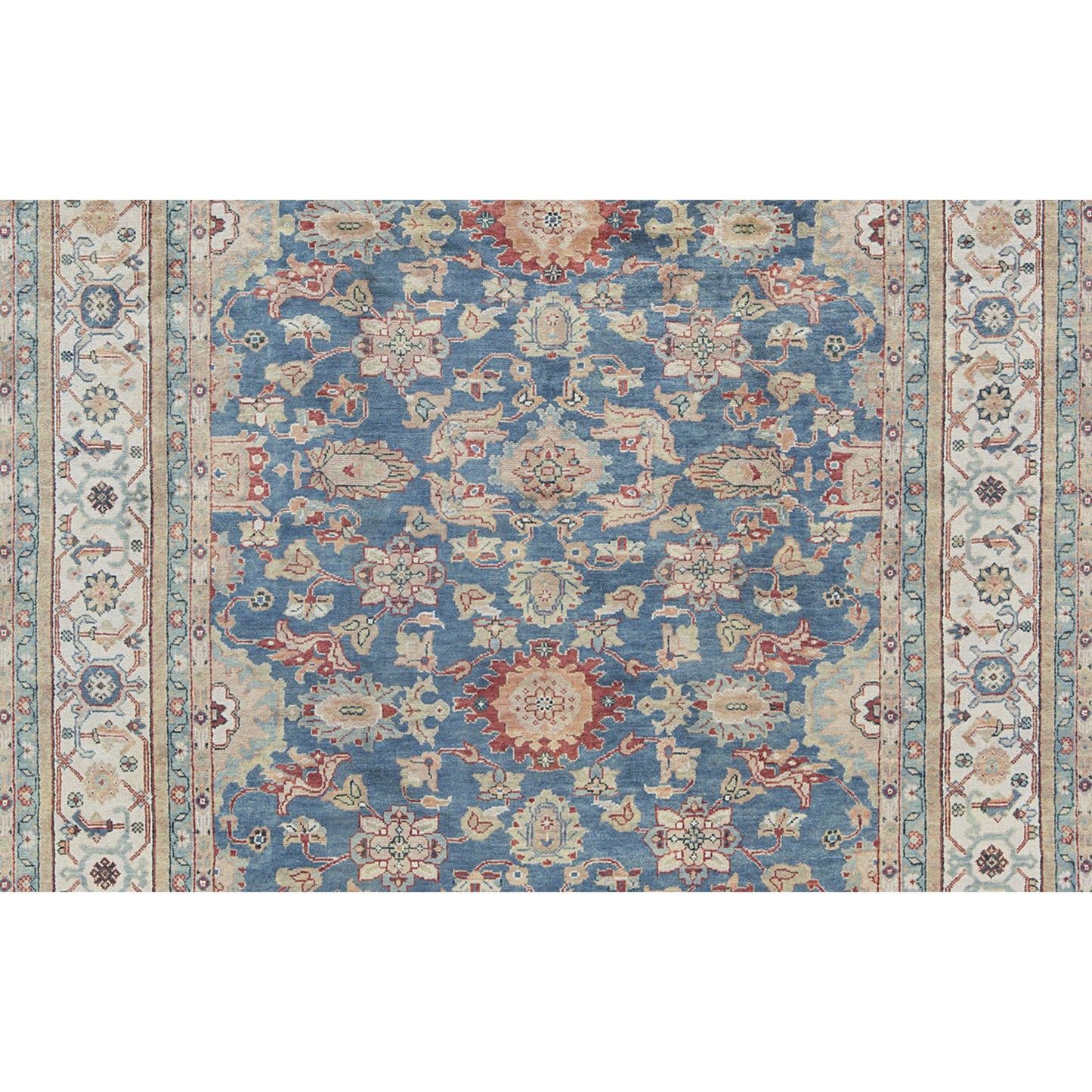 ANTIQUE MAHAL MA114 LIGHT BLUE / IVORY