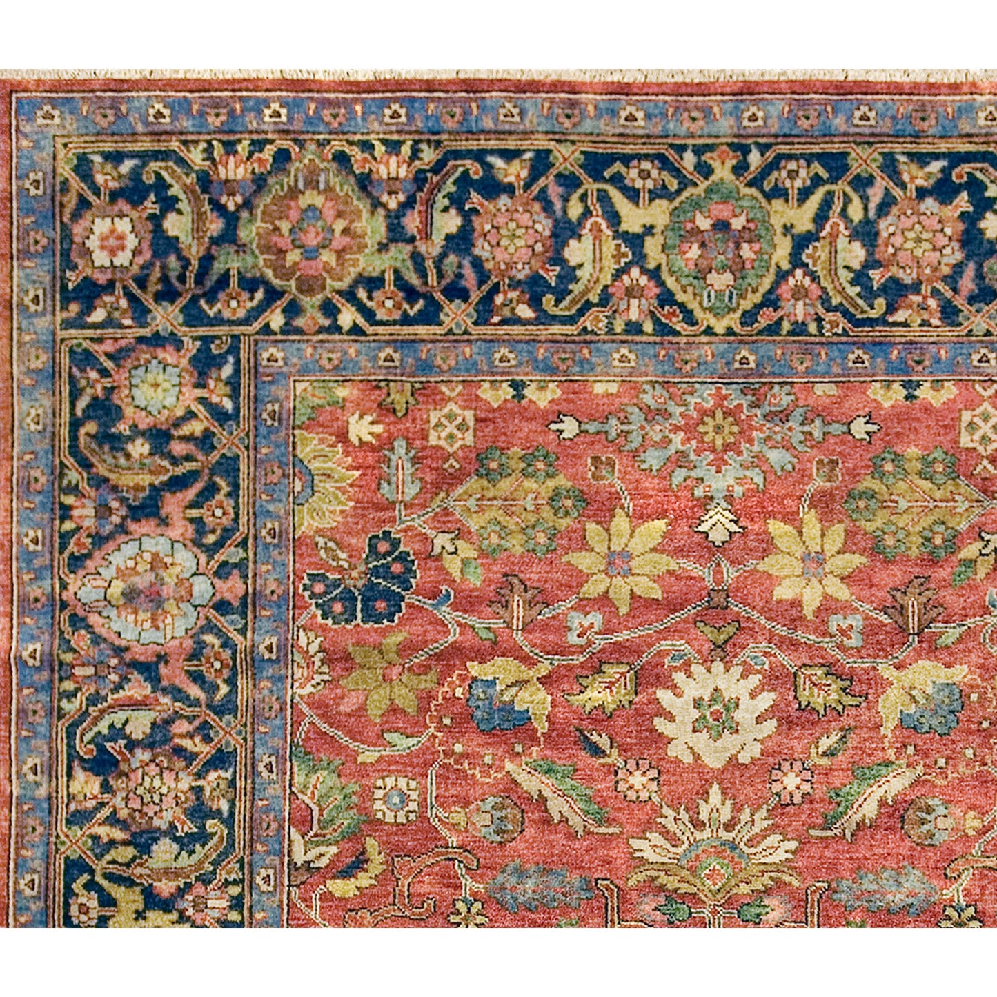 ANTIQUE MAHAL MAH28 RED / BLUE