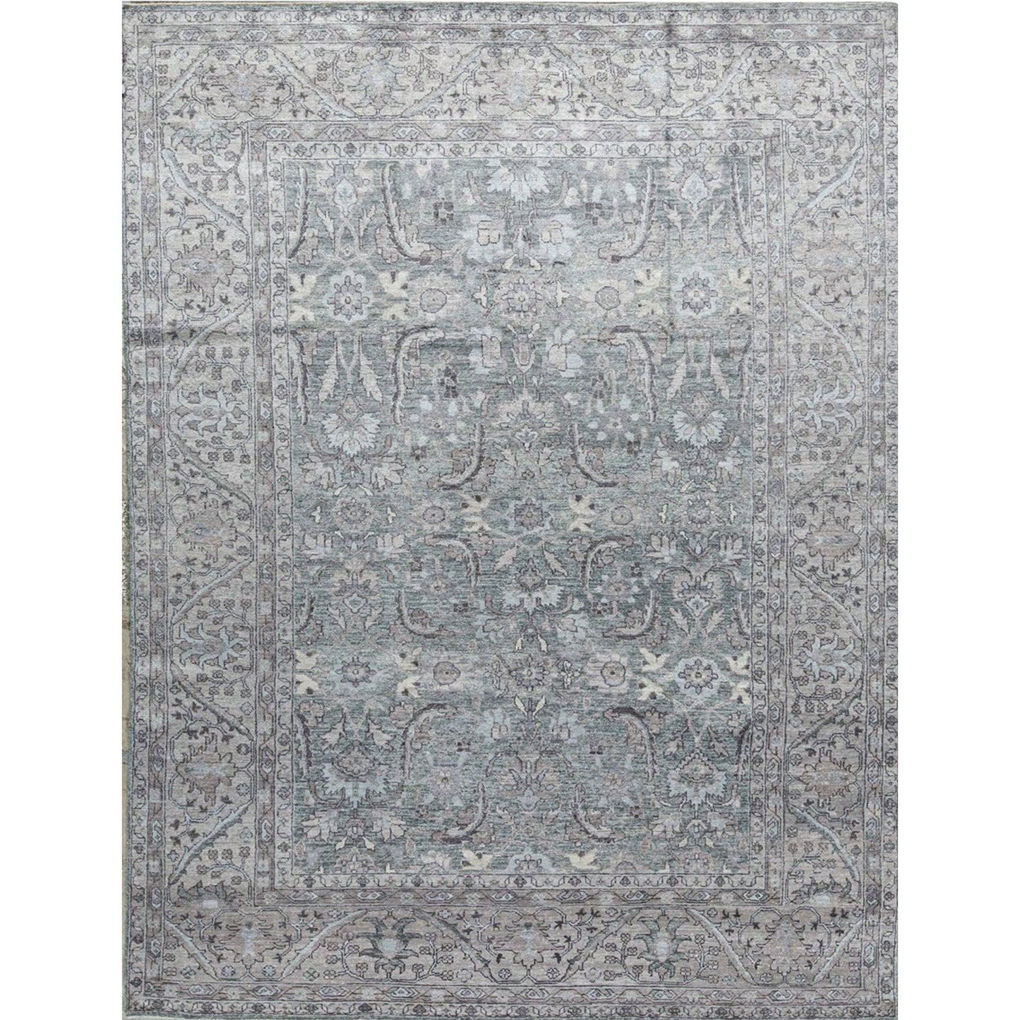 ANTIQUE MAHAL MAH34 LIGHT BLUE / BEIGE